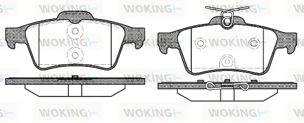 Задние тормозные колодки WOKING P942340