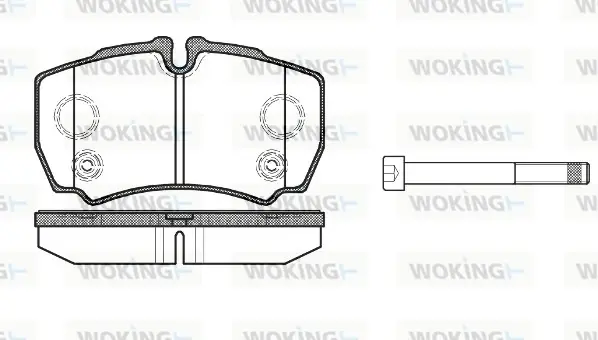 Задние тормозные колодки WOKING P949310