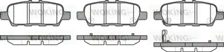 Задні тормозні (гальмівні) колодки WOKING P976331