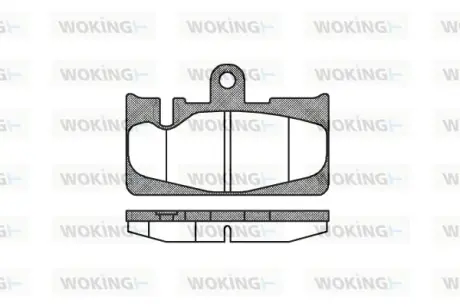 Задние тормозные колодки WOKING P989300