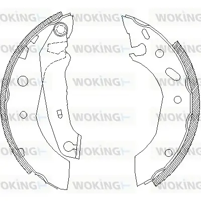 Задние тормозные колодки WOKING Z4507.01