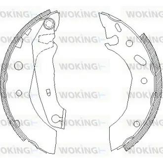 Задние тормозные колодки WOKING Z4507.01
