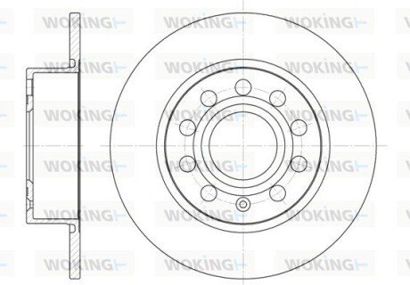 Задний тормозной диск woking D6649.00 на Сеат Leon Sportstourer 1