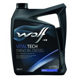 Масло моторное Vitaltech B4 Diesel 5W-40 (4 л) wolf 8334009