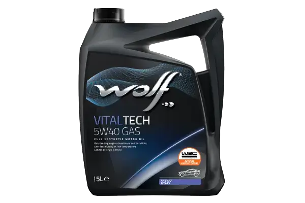 VITALTECH 5W40 GAS 5Lx4 WOLF 8326097