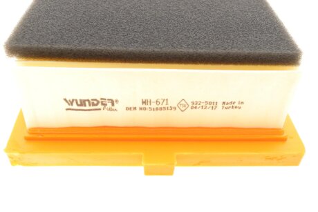 Фільтр повітряний wunder WH671