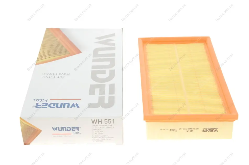 Повітряний фільтр WUNDER WH551 (фото 1)