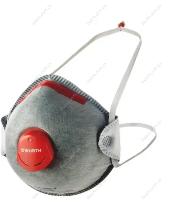 Респіратор одноразовий CARBON-V-CM2000-(FFP2-NR-D), з клапаном 1 шт в уп {арт. } Wurth 0899110305901 (фото 1)