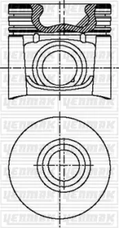 Поршневые кольца YENMAK 31-03692-000