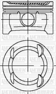 Поршневые кольца YENMAK 3103913050 Chevrolet Aveo т300