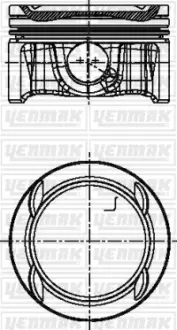 Поршневые кольца YENMAK 3104195050 Chevrolet Aveo т300