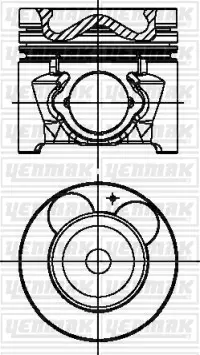 Поршневые кольца YENMAK 3604447000