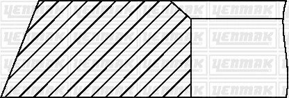 Поршневые кольца yenmak 91-09617-050