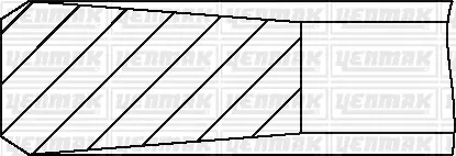 Поршневые кольца YENMAK 9109691040 Iveco