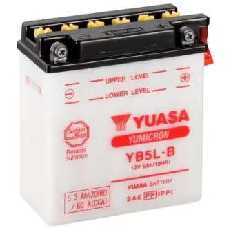 МОТО Yuasa 12V 5,3Ah YuMicron Battery YB5L-B(сухозаряжений) YUASA YB5LB