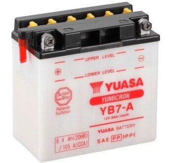 МОТО 12V 8,4Ah YuMicron Battery YB7-A (сухозаряжений) yuasa YB7A