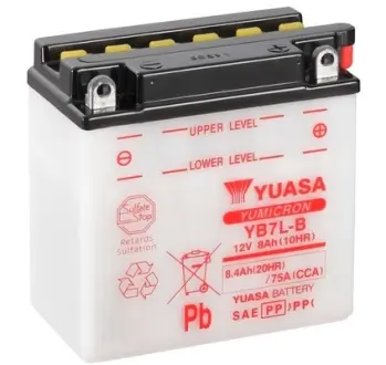 МОТО Yuasa 12V 8,4Ah YuMicron Battery YB7L-B(сухозаряжений) YUASA YB7LB