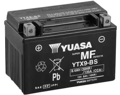 МОТО Yuasa 12V 8Ah MF VRLA Battery YTX9-BS (сухозаряжений) YUASA YTX9BS