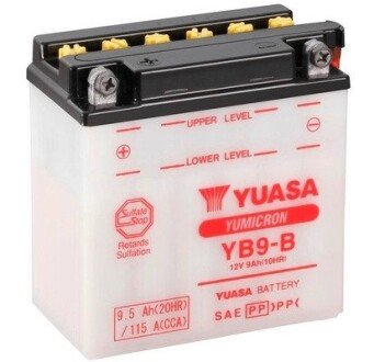 МОТО 12V 9,5Ah YuMicron Battery YB9-B(сухозаряжений) yuasa YB9B