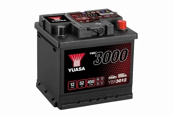 Yuasa 12V 52Ah SMF Battery (0) YUASA YBX3012