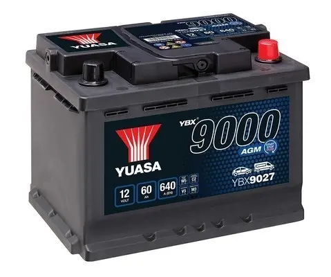 Yuasa 12V 60Ah AGM Start Stop Plus Battery (0) YUASA YBX9027