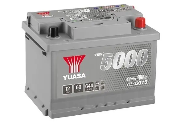 Yuasa 12V 60Ah Silver High Performance Battery (0) YUASA YBX5075