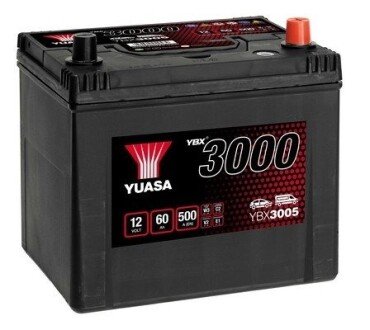 12V 60Ah SMF Battery Japan (0) yuasa YBX3005 на Субару Форестер sg5