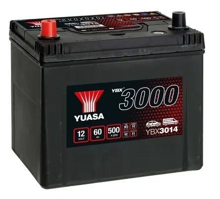 Yuasa 12V 60Ah SMF Battery Japan (1) YUASA YBX3014 (фото 1)