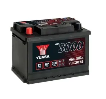 Yuasa 12V 62Ah SMF Battery (1) YUASA YBX3078