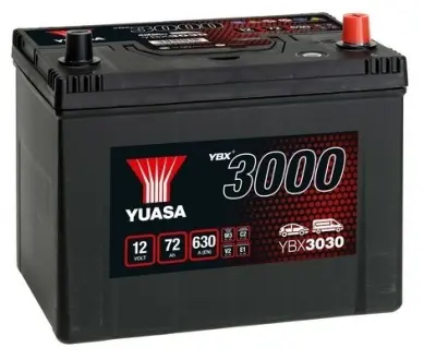 Yuasa 12V 72Ah SMF Battery Japan (0) YUASA YBX3030