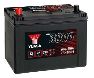 Yuasa 12V 72Ah SMF Battery Japan (1) YUASA YBX3031