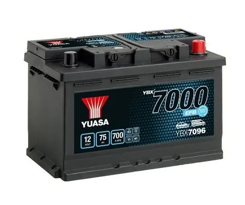 Yuasa 12V 75Ah EFB Start Stop Battery (0) YUASA YBX7096