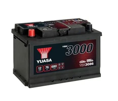 Yuasa 12V 76Ah SMF Battery (1) YUASA YBX3086 (фото 1)