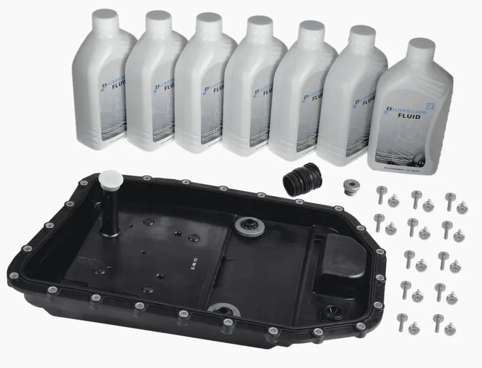 Комплект для замены масла ZF LIFEGUARDFLUID 6 (7х1л+сервисный к-т) АКПП 6HP19/x/21/21x ZF parts 1071.298.033