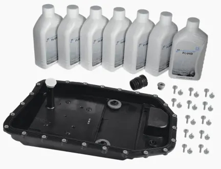 Комплект для замены масла ZF LIFEGUARDFLUID 6 (7х1л+сервисный к-т) АКПП 6HP19/x/21/21x ZF parts 1071.298.033