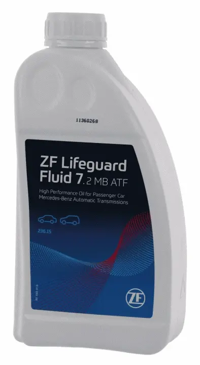 Масло ZF Lifeguard Fluid 7.2 MB ATF для 7-ми ступенчатых АКПП ZF parts 5961.307.352
