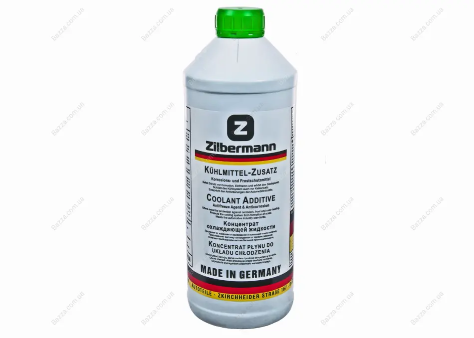 Антифриз-концентрат GRN (зелений, -80*С), 1.5L Zilbermann 99024G11GREEN (фото 1)