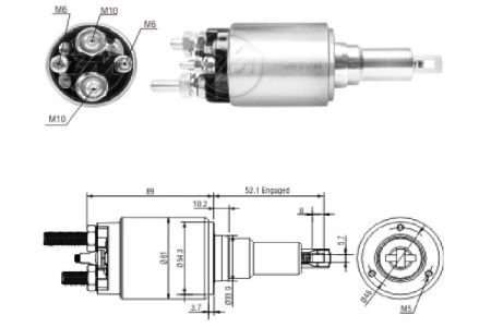 Реле втягуюче стартера zm ZM3639