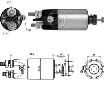 Втягуюче реле zm ZM3897