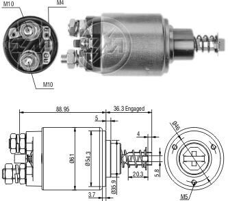 Втягуюче реле zm ZM538