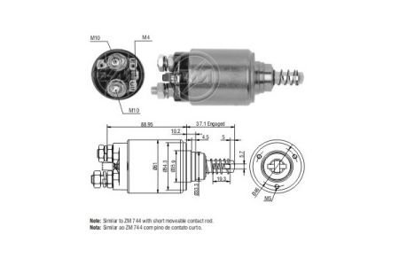 Втягуюче реле zm ZM744